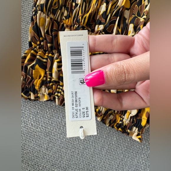 Rebecca Taylor Floral Tiered Mesh Skirt – Size Small - Picture 8 of 14